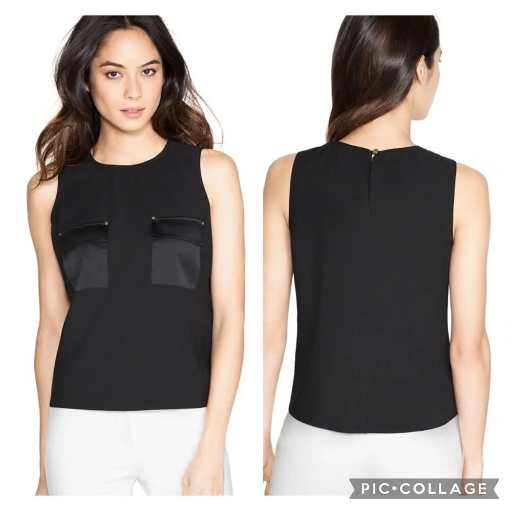 Nwt Whbm Sleeveless Cropped Shell Top
